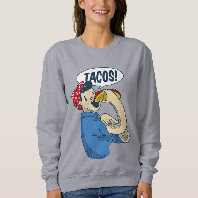 Sudadera rosie el riveter taco cinco de mayo (Anverso)