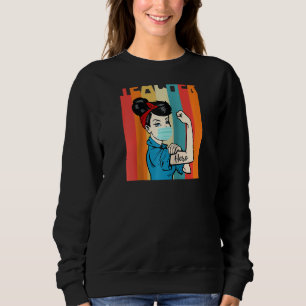 Sudadera Rosie La Maestra Vintage Riveter Con Máscara R