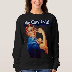 Sudadera Rosie The Riveter Poster Podemos Hacerlo Ret Femin