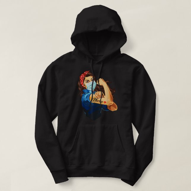 Sudadera Rosie The Riveter - Woman Nurse T-shirt T-Shirt (Diseño del anverso)