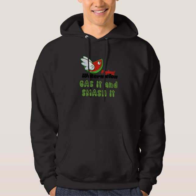 SUDADERA ROSS FLYING WATERMELON GAS IT AND SMASH IT (Anverso)
