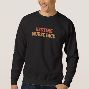 Sudadera Rostro de Enfermera Relajada Divertido Coloreado A