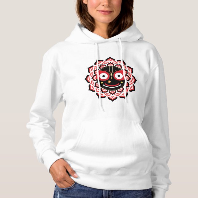 Sudadera Rostro de Lord Jagannath Chakra Deidad Hindú (Anverso)