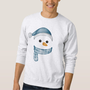Sudadera Rostro de muñeco de nieve divertido Feliz Navidad