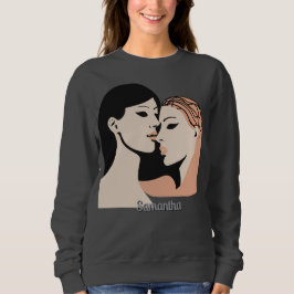 Sudadera Rostros de bonos Minimalistas no hablados retro