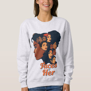 Sudadera Rostros de su celebración del mes de la historia d