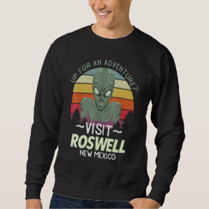 Sudadera Roswell Nuevo México Alien Head Souvenir Cita Retr