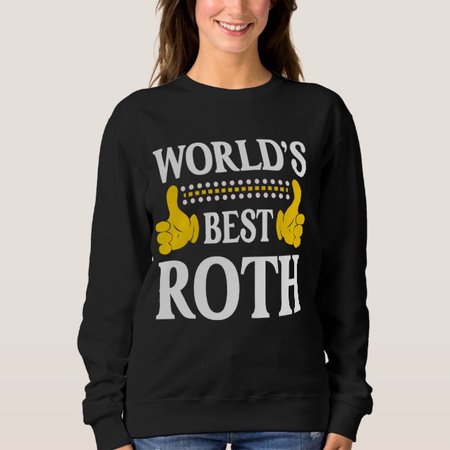 Sudadera Roth Surname Funny Team Family Apellido Mundo B (Anverso)