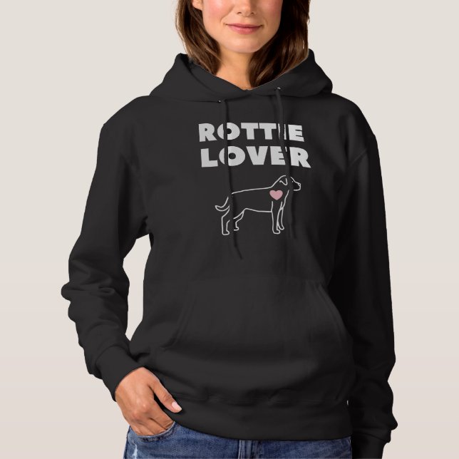 Sudadera Rottie Lover I Love My Rottweiler (Anverso)