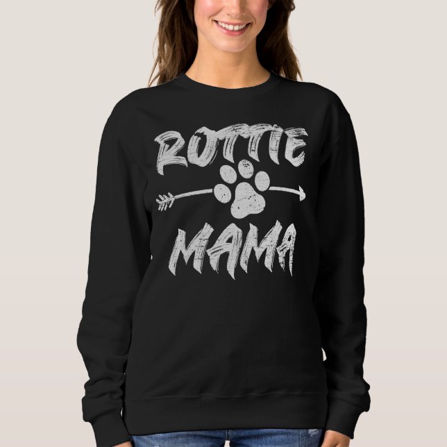 Sudadera Rottie Mama Rottweiler Pullover Hoodie 5 (Anverso)
