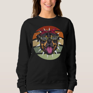 Sudadera Rottie Mom Rockabilly Rottweiler Dog Vintage Retro