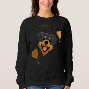 Sudadera Rottie Mom Rottweiler Mom Rottie Mom Simplistic
