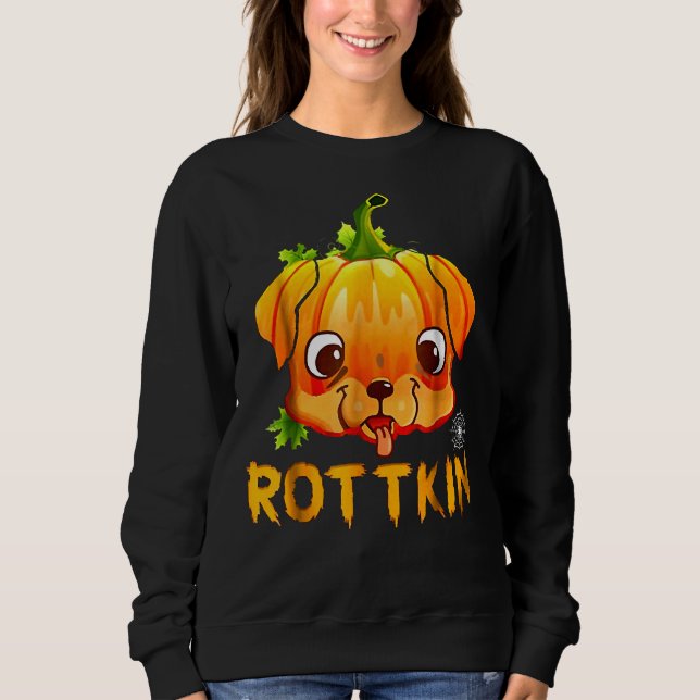 Sudadera Rottkin Cute Rottweiler Cachorro Cachorro Cachorro (Anverso)