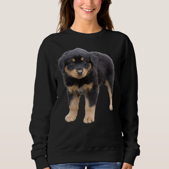 Sudadera Rottsky Puppy Brave A Los Amantes Del Perro Por Ro (Anverso)