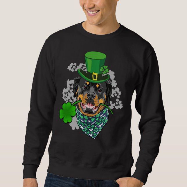 Sudadera Rottweiler 2020 Patrick S Day Para Los Amantes Del (Anverso)