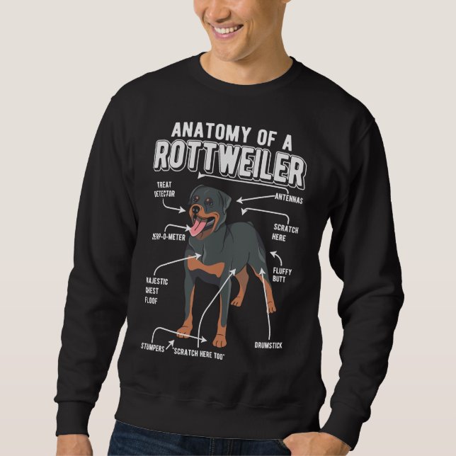 Sudadera Rottweiler Anatomy Dog (Anverso)