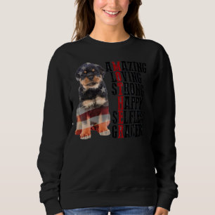 Sudadera Rottweiler Asombroso Amor Fuerte Feliz Gr Desinter