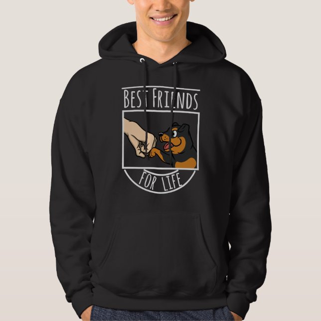Sudadera Rottweiler Best Friends For Life (Anverso)