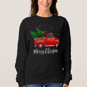 Sudadera Rottweiler Camión Rojo Navidad Árbol Navideño Perr