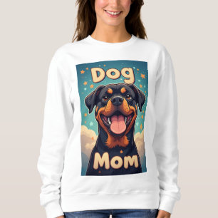 Sudadera Rottweiler Colorido Mamá Perro