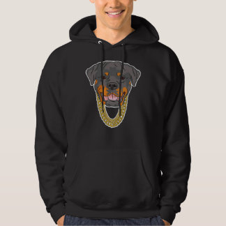 Sudadera Rottweiler Con Cañones De Oro Pegatina Estuche Par