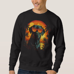 Sudadera Rottweiler Con Gafas De Sol Perro Raro Gracioso Re