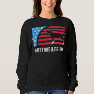 Sudadera Rottweiler Dad con bandera