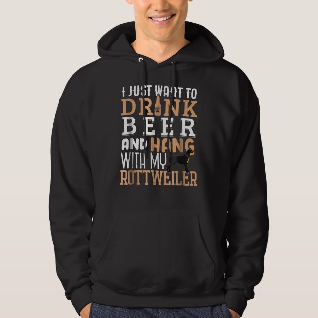 Sudadera Rottweiler Dad Father S Day Rottie Dog Beer (Anverso)