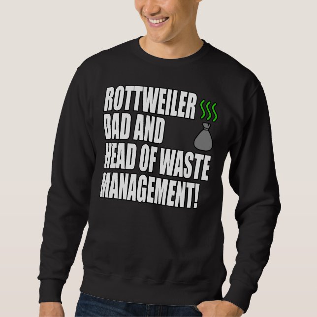 Sudadera Rottweiler Dad Funny (Anverso)