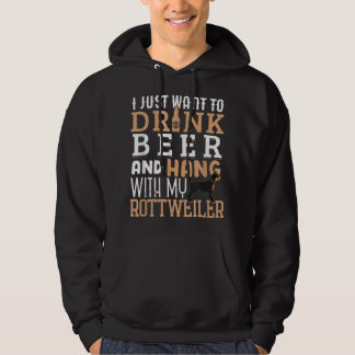 Sudadera Rottweiler Dad Funny Padre's Day Rottie Dog Beer