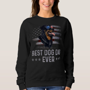 Sudadera Rottweiler Dad Vintage American Flag Patriotic Dog