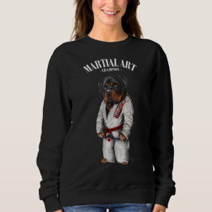 Sudadera Rottweiler Dog Judo Karate Master En Judogi Blanco
