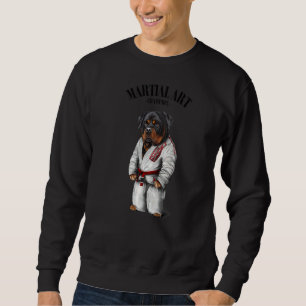 Sudadera Rottweiler Dog Judo Karate Master En Judogi Blanco