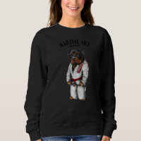 Rottweiler Dog Judo Karate Master En Judogi Blanco