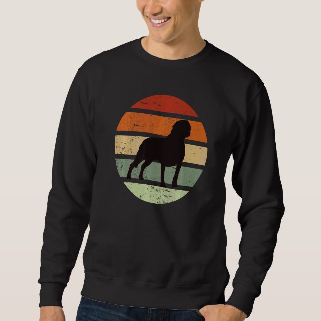 Sudadera Rottweiler Dog Retro 2 (Anverso)