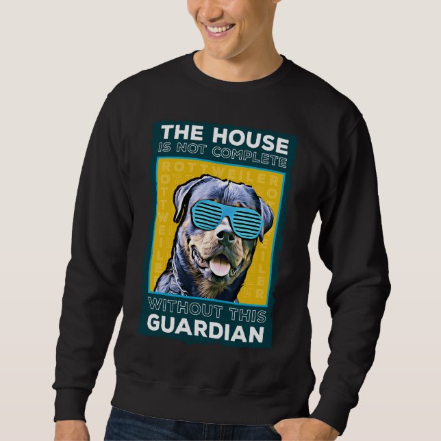 Sudadera Rottweiler El Guardián De La Casa (Anverso)