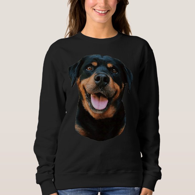 Sudadera Rottweiler Hermosa Raza de Perro (Anverso)