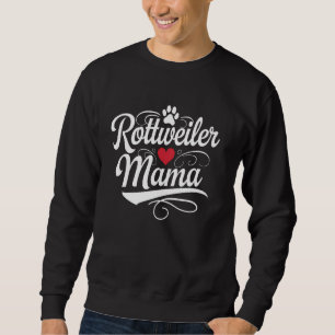 Sudadera Rottweiler Mama Dog Mom Cute Paw Heart Puppy Lover