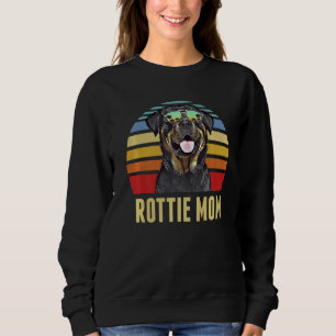 Sudadera Rottweiler Mejor Perro Rottie Mamá Ever Retro Suns