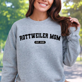 Sudadera ROTTWEILER MOM Personalizado de Mamá de perro Año 