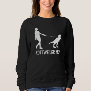 Sudadera Rottweiler Mom Rottie Mama Dog Rott Dinosaur Women