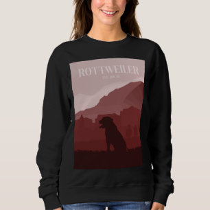 Sudadera Rottweiler Origen De Perros Estíl De Viaje Minimal