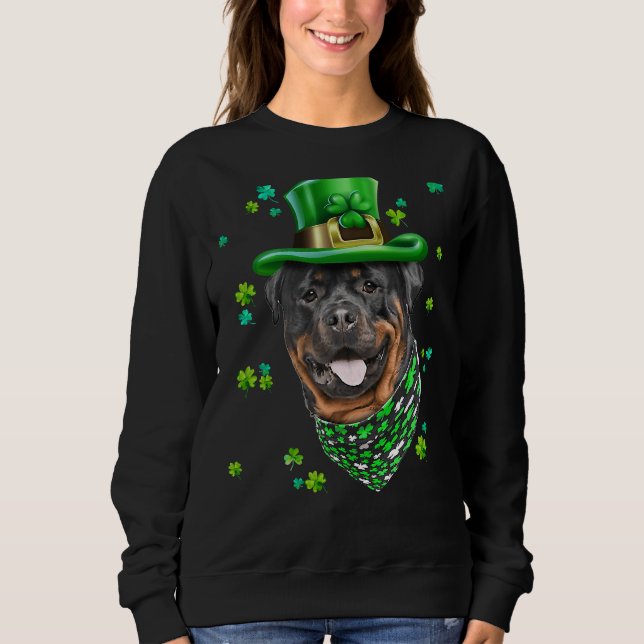 Sudadera Rottweiler Patrick S Day For Dog Avers 2 (Anverso)