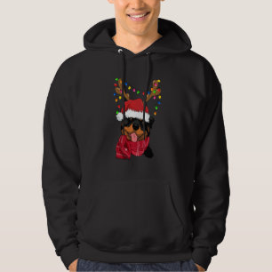 Sudadera Rottweiler Perro Navidades de Santa  Curioso Perro
