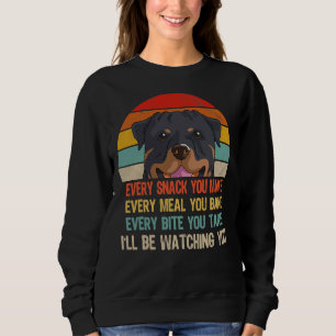 Sudadera Rottweiler Retro Cada Snack Que Se Sirve Cada Comi