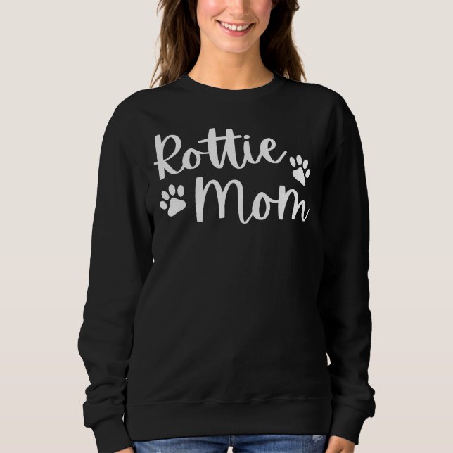 Sudadera Rottweiler Rottie Mom Breeder Owner Rottie Rescue (Anverso)