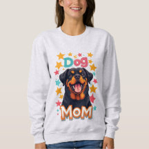 Rottweiler sonriente Mamá de perro