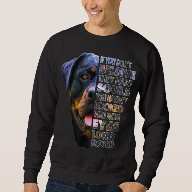 Sudadera Rottweiler Soul I Love Rotties Dog Lover (Anverso)