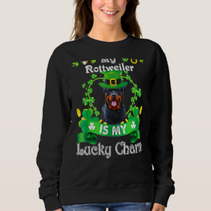 Sudadera Rottweiler St Patrick's Day Irish Funny Dog