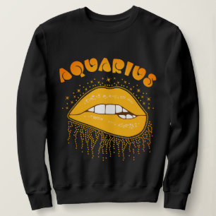 Sudadera Rótulo Aquarius Zodiac